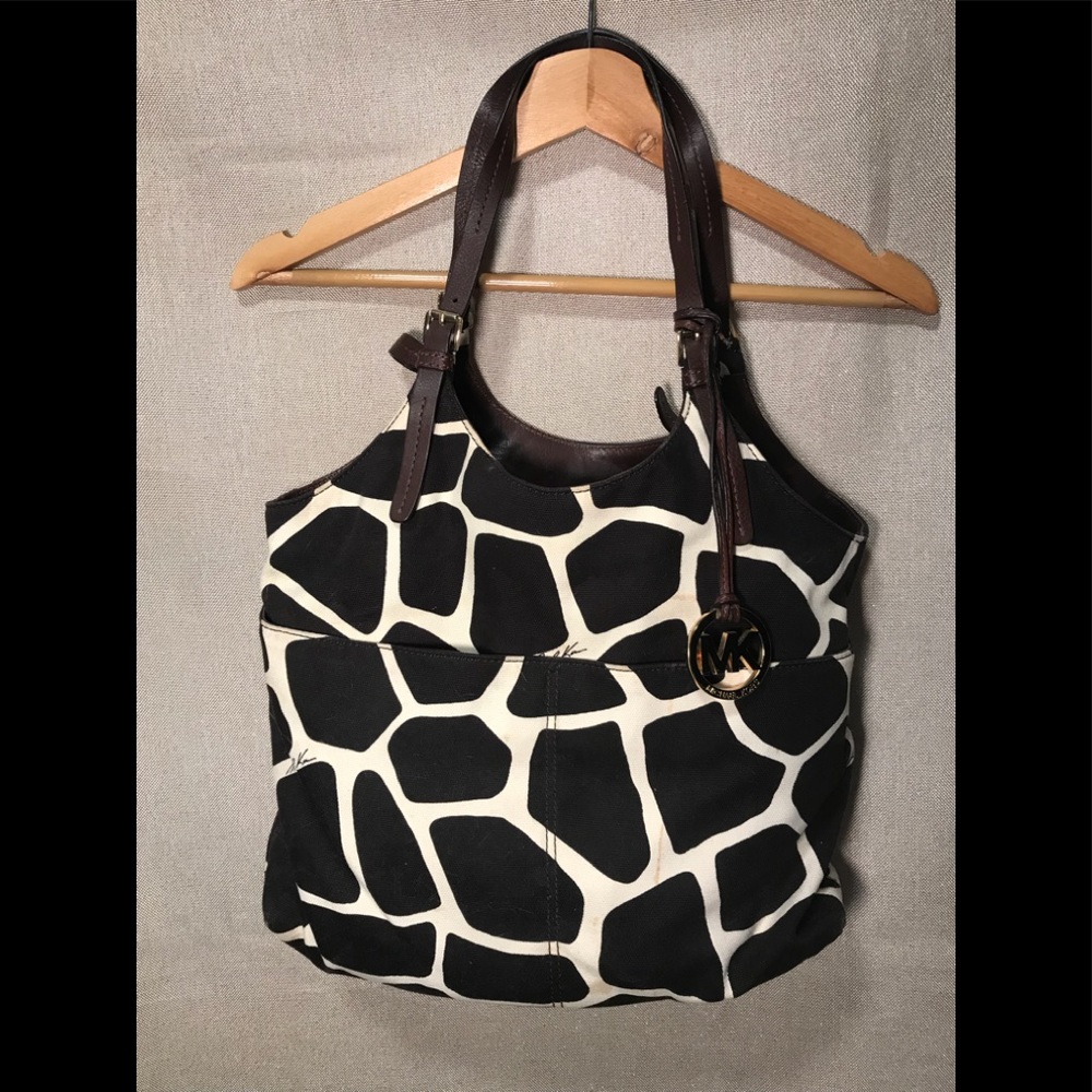 MICHAEL KORS giraffe print purse